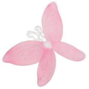 Unique Party Glitter Fairy Wings / Light Pink/White